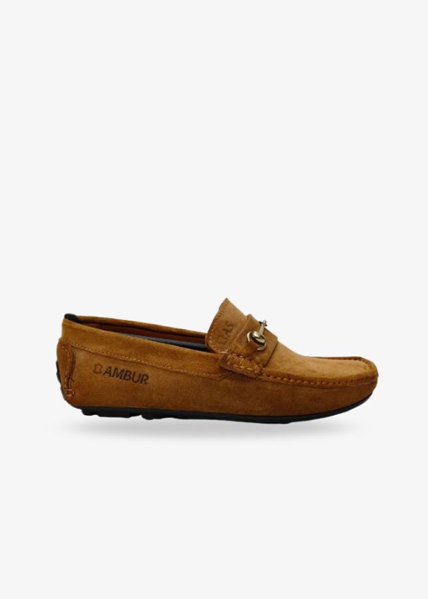 Premium Tan Suede Leather Driving Loafer