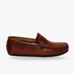 Tan Two-Tone Soft Nappa Leather Loafer Shoe