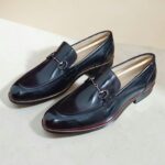 09 KC 9001 Burgundy leather shoes for men made to order in Ambur India